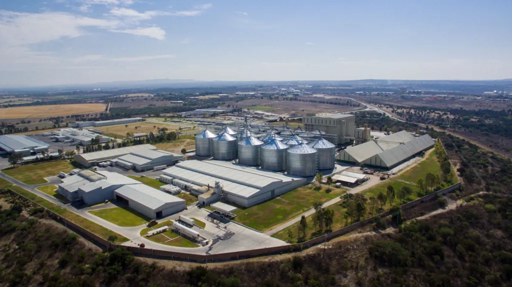 Bird's eye view of Proan feed mill