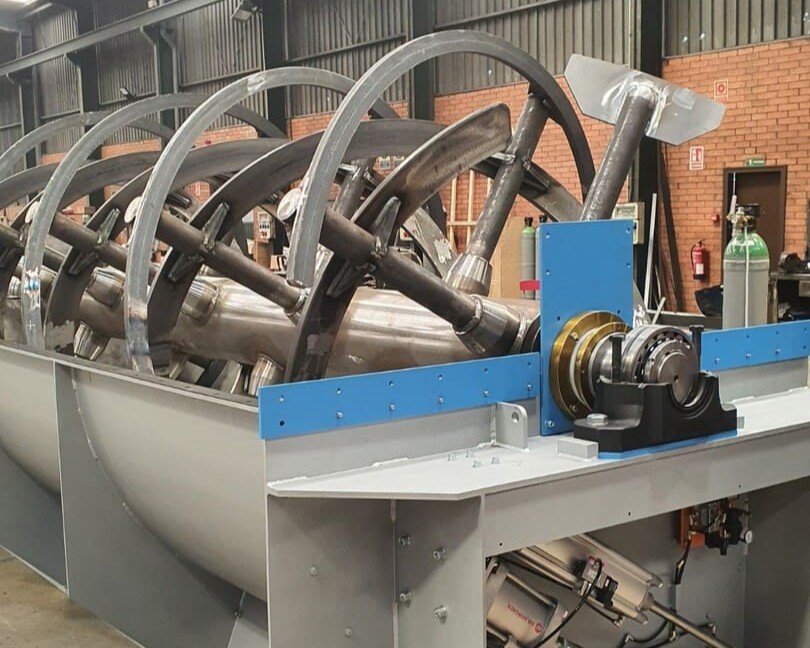 Propellers of a mixer in the Rosal production plant