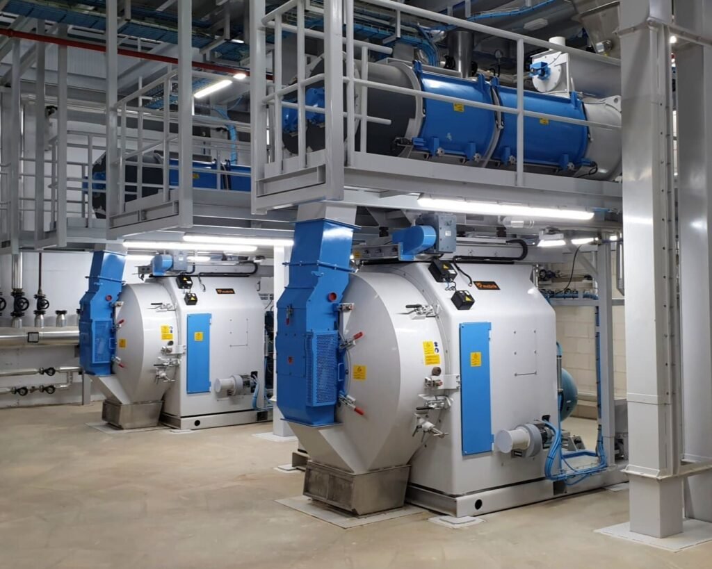 Two Mabrik pelletizers in a feed factory