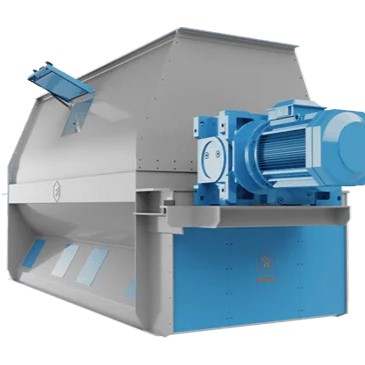 Rendering of a Rosal paddle mixer for feed mills