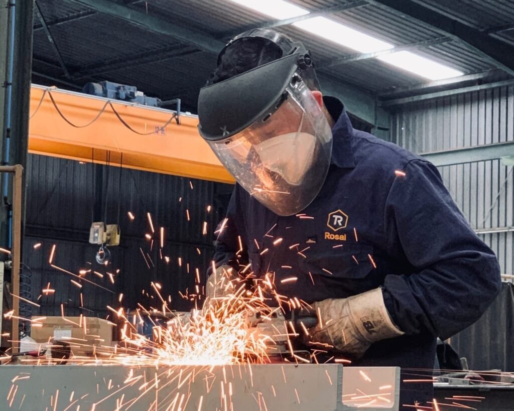 Welder welding in Rosal Agroindustrial Facilities