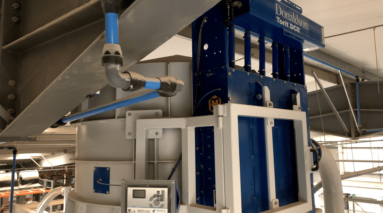 Filtro de polvo donaldson para fábricas de premezclas de piensos.